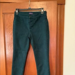 NYDJ size 2 green straight leg jeans